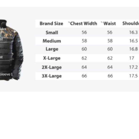 8 Fans Men's Hunting Jacket - Lightweight & Warm Packable Winter Windproof Coat - Picture 9 of 9